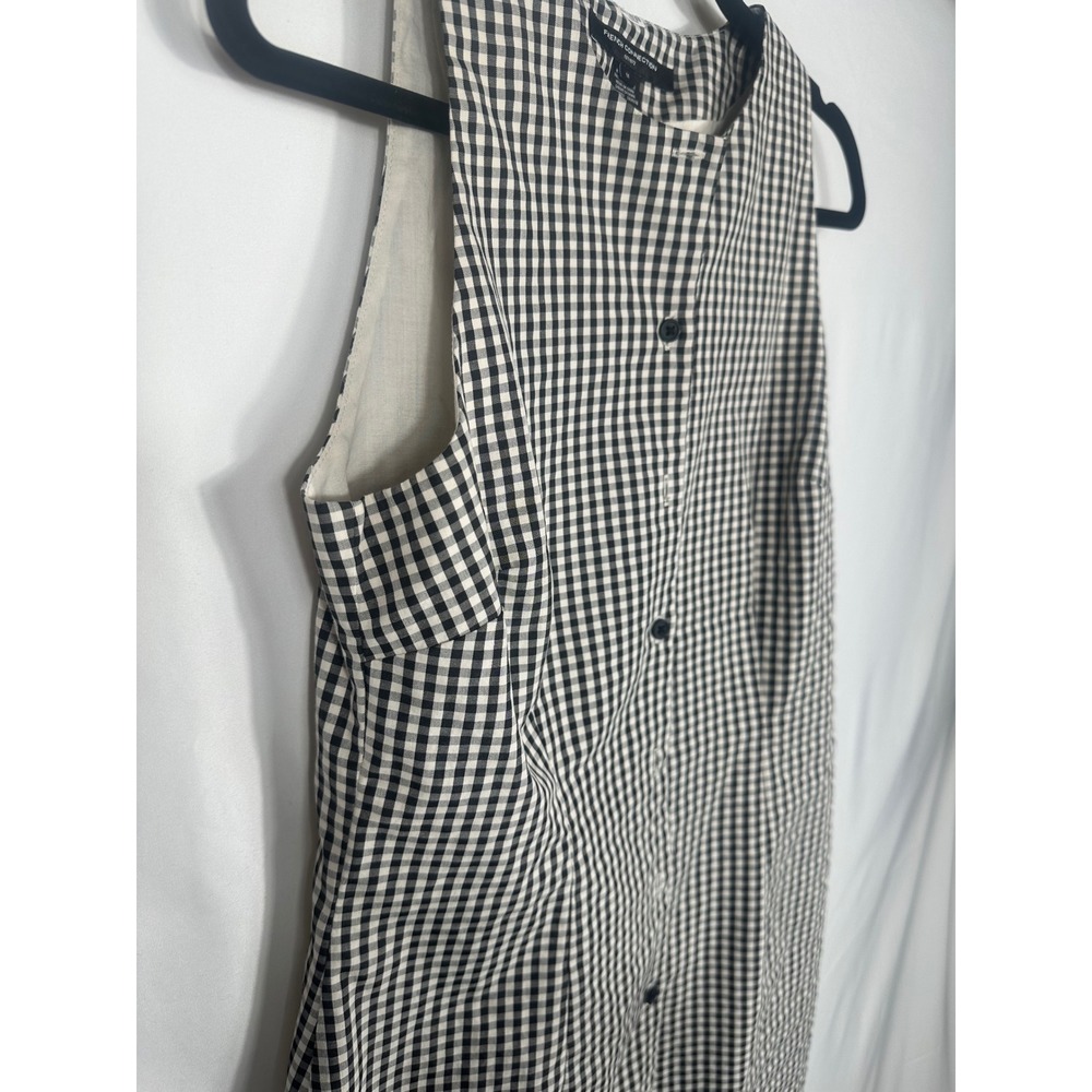 French Connection Gingham Button Front Sleeveless… - image 4